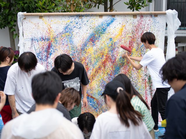 日本写真映像専門学校　写専　SHASEN　大阪　写真　専門学校　願書受付中　一眼レフ ミラーレス　カメラ　カメラマン　フォトグラファー　ペイント　ペイントフォト　アクションペインティング